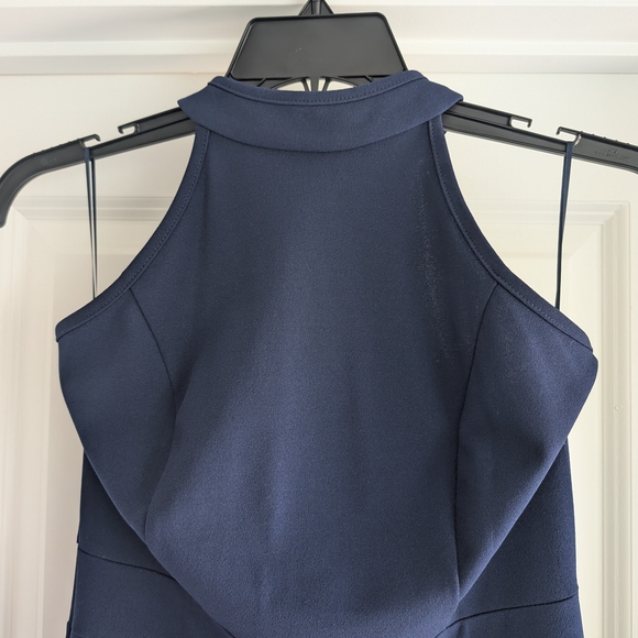 Amazon Elegant Navy High Low Dress - Picture 4 of 7